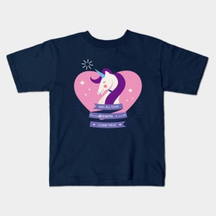 Uicorn May All your dreams come true Kids T-Shirt